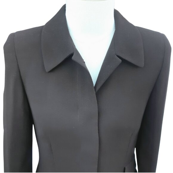 Antonio Fusco Milano Vintage SZ 4 - 2 Piece Pant Suit Chocolate Brown 100% Wool - Picture 3 of 16